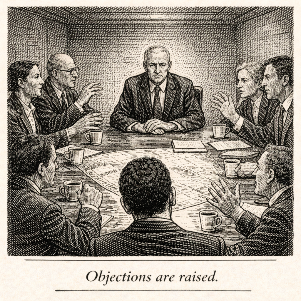 Objections are raised.